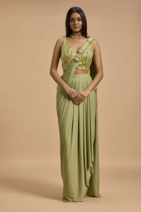 Picture of Green Ready to wear Saree